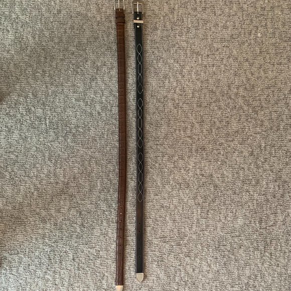2/$20 Bundle of 2 belts - one black, one brown - Picture 1 of 7